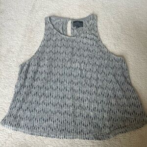Gray Textured Tank Top